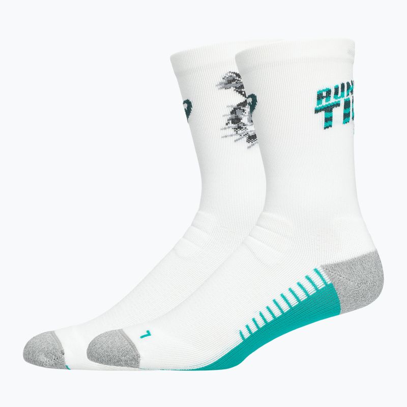 Ponožky ASICS Performance Run Crew brilliant white/wave teal 2