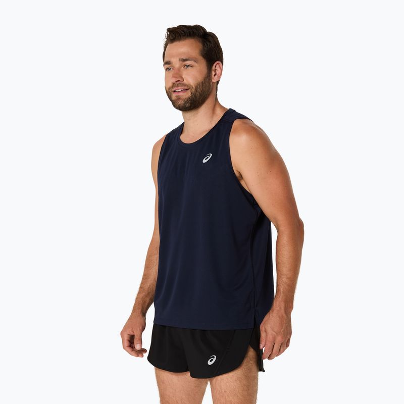 Pánské běžecké tílko tank top ASICS Core Singlet midnight 4