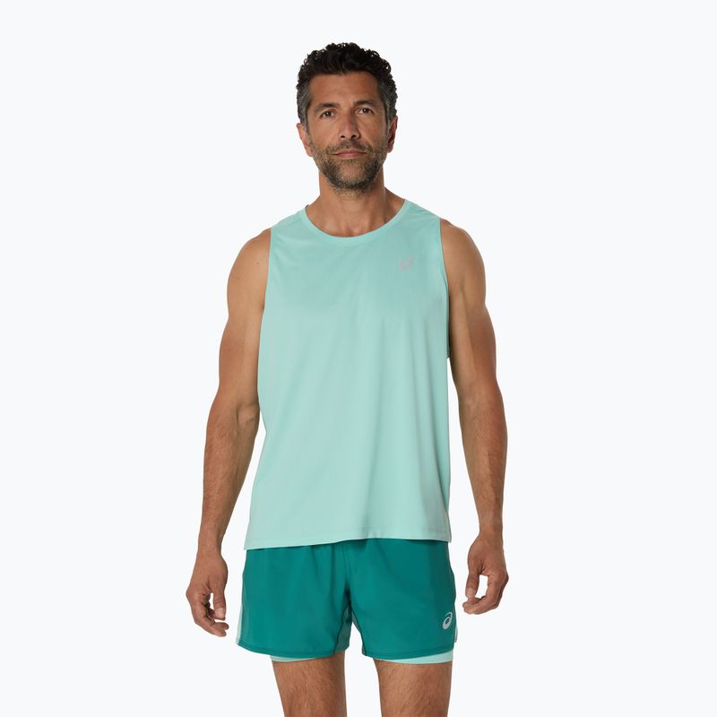 Pánské běžecké tílko tank top ASICS Core Singlet oasis green