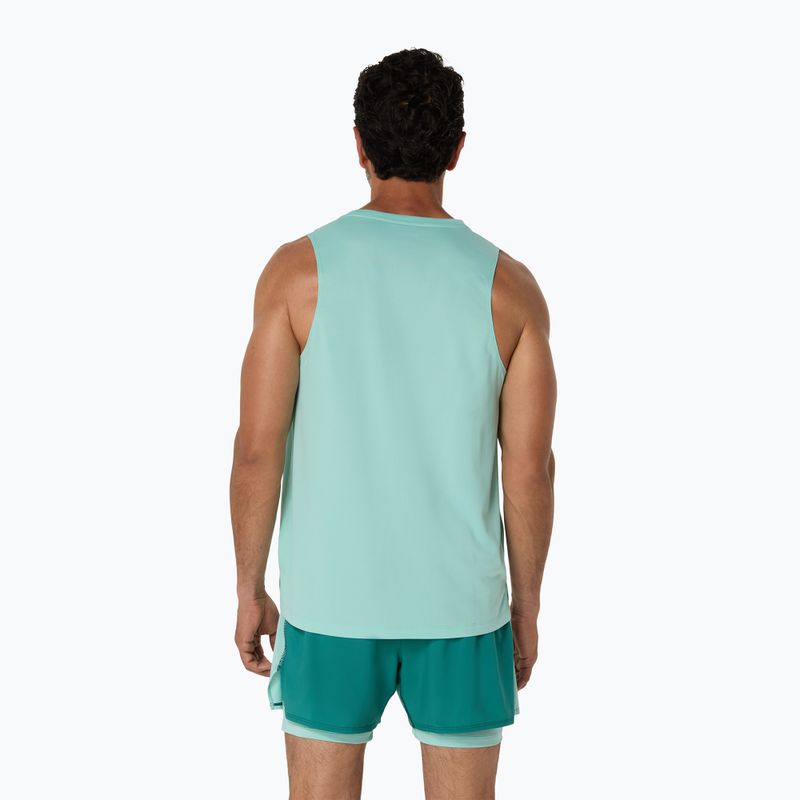 Pánské běžecké tílko tank top ASICS Core Singlet oasis green 3