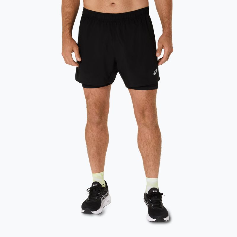 Pánské běžecké kraťasy ASICS Core 2N1 5IN performance black/performance black