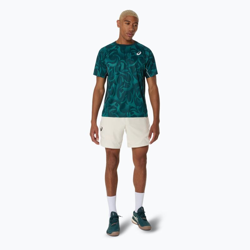 Pánské tenisové tričko ASICS Game Top saxon green 2
