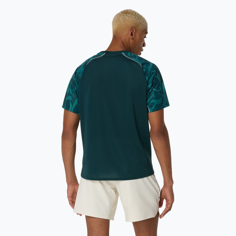 Koszulka tenisowa męska ASICS Game Top saxon green 3
