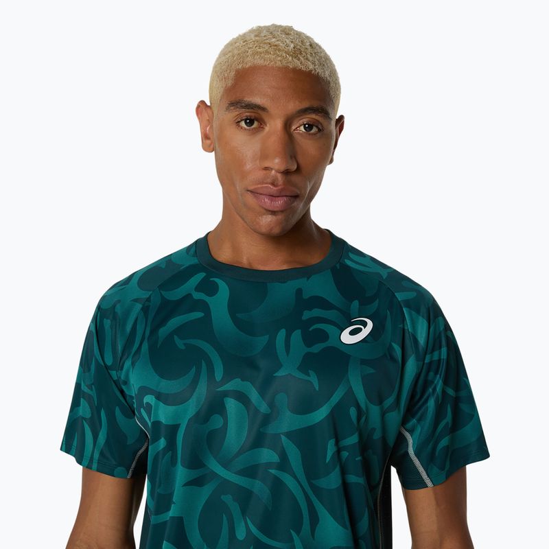 Koszulka tenisowa męska ASICS Game Top saxon green 4