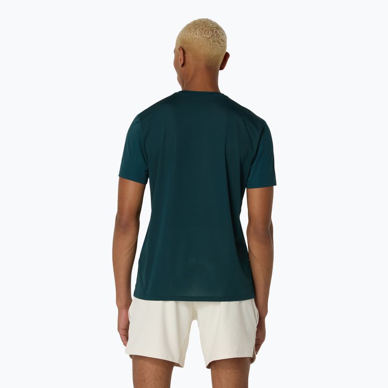 Pánské tenisové tričko ASICS Match Seasonal Graphic Tee saxon green 3