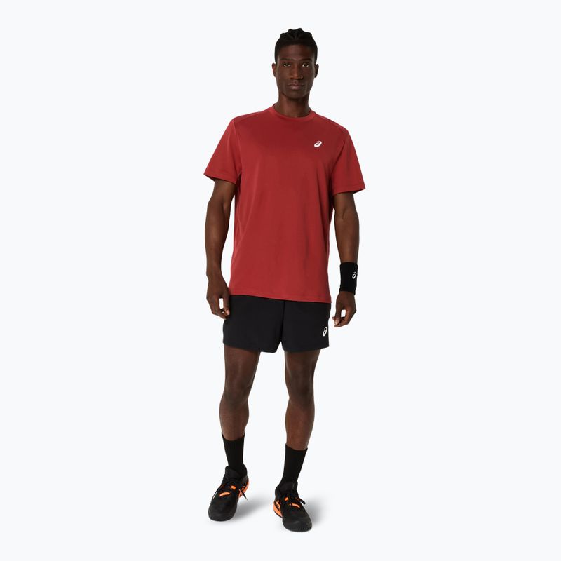 Pánské tenisové tričko ASICS Court Top burnt red 2