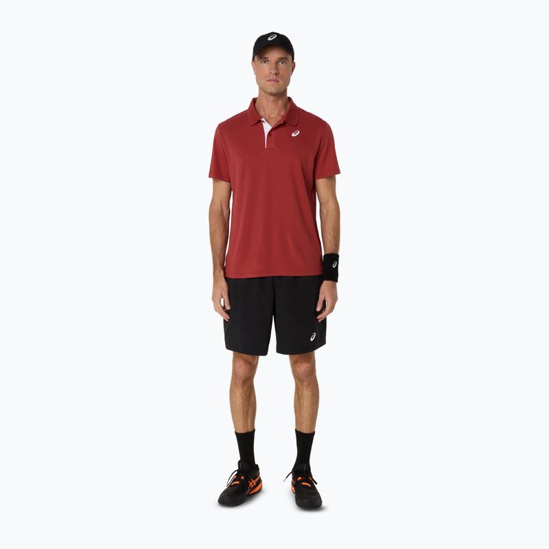Koszulka polo męska ASICS Court Polo burnt red 2