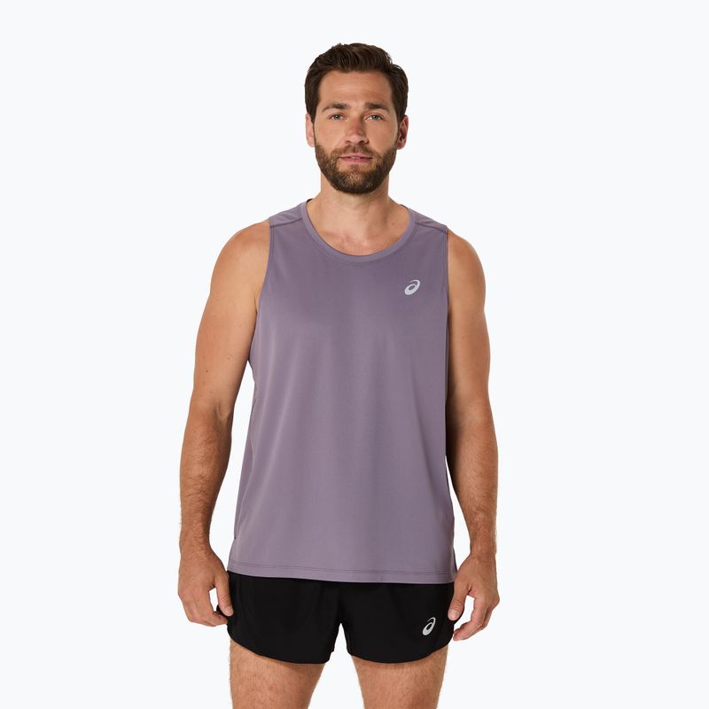 Pánské běžecké tílko tank top ASICS Core Singlet lavender grey
