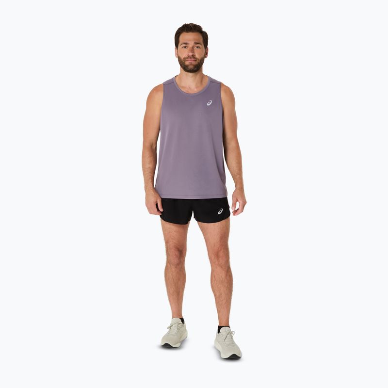 Pánské běžecké tílko tank top ASICS Core Singlet lavender grey 2