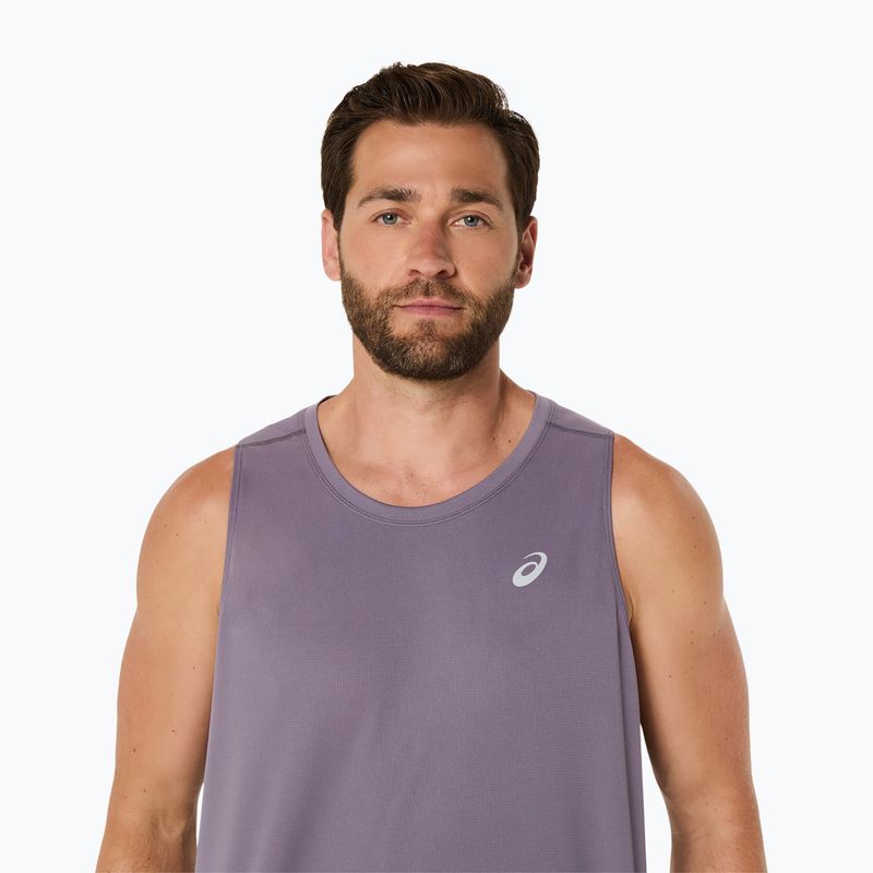 Pánské běžecké tílko tank top ASICS Core Singlet lavender grey 5