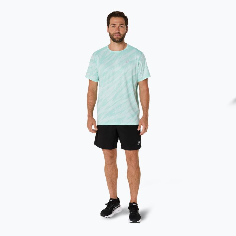 Pánské běžecké tričko ASICS Core All Over Print SS Top oasis green 2