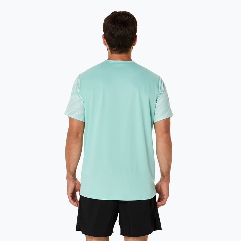 Pánské běžecké tričko ASICS Core All Over Print SS Top oasis green 3