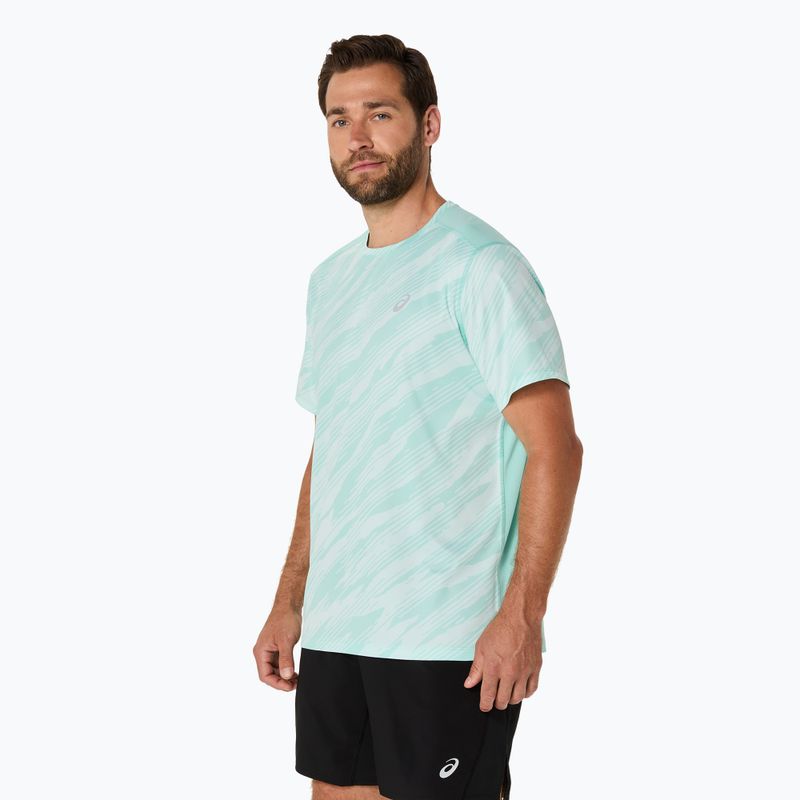 Pánské běžecké tričko ASICS Core All Over Print SS Top oasis green 4