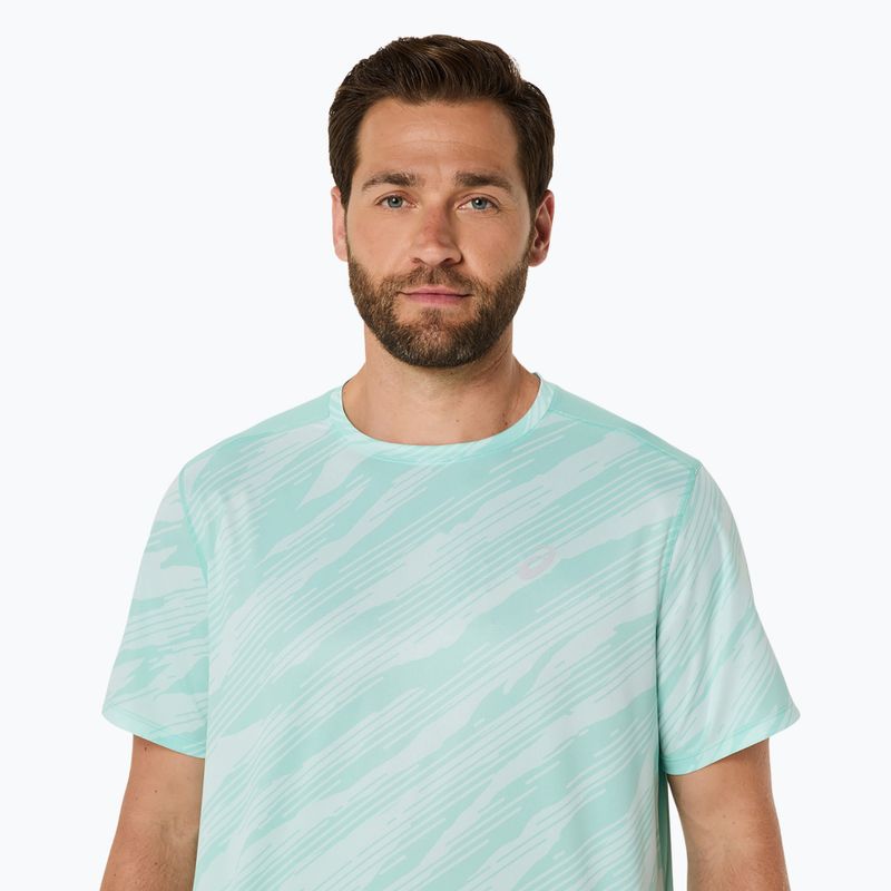 Pánské běžecké tričko ASICS Core All Over Print SS Top oasis green 5