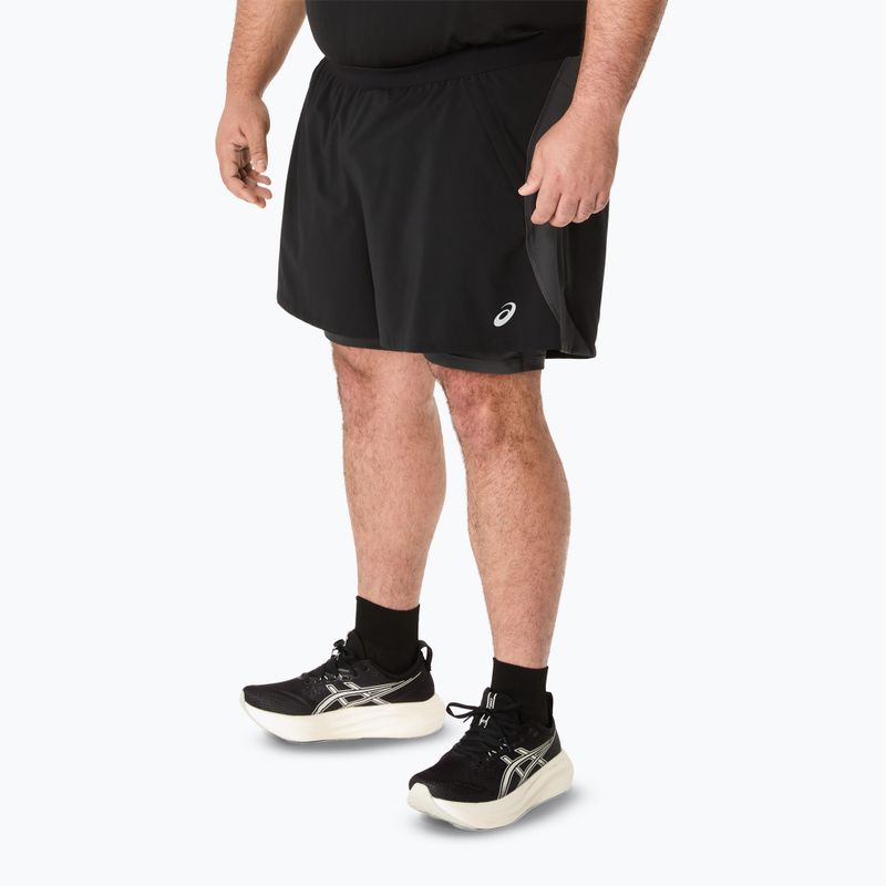 Pánské běžecké šortky  ASICS Road 2N1 5IN performance black/graphite grey 4