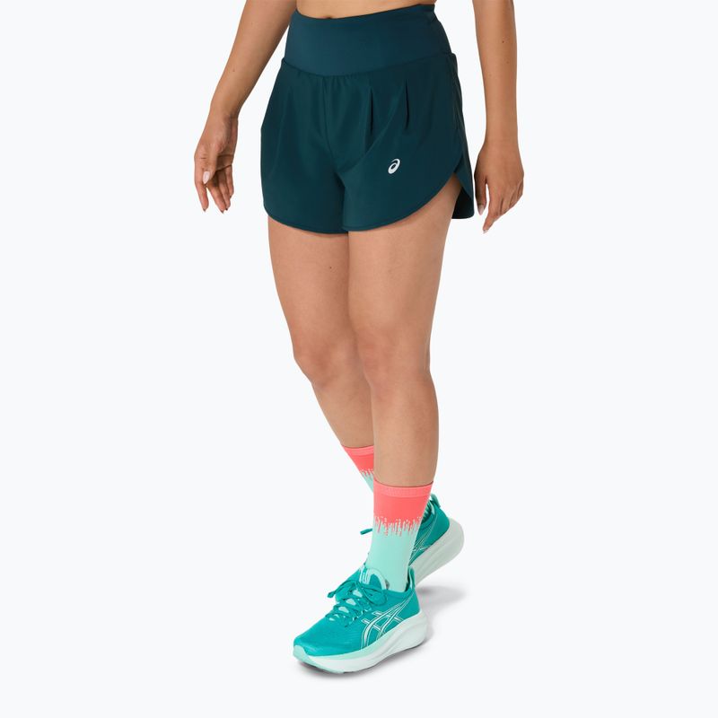 Dámské běžecké šortky ASICS Road 3.5IN saxon green 4