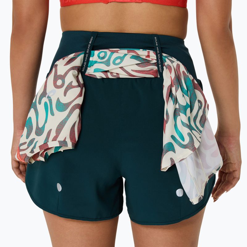 Dámské běžecké šortky ASICS Road 3.5IN saxon green 8