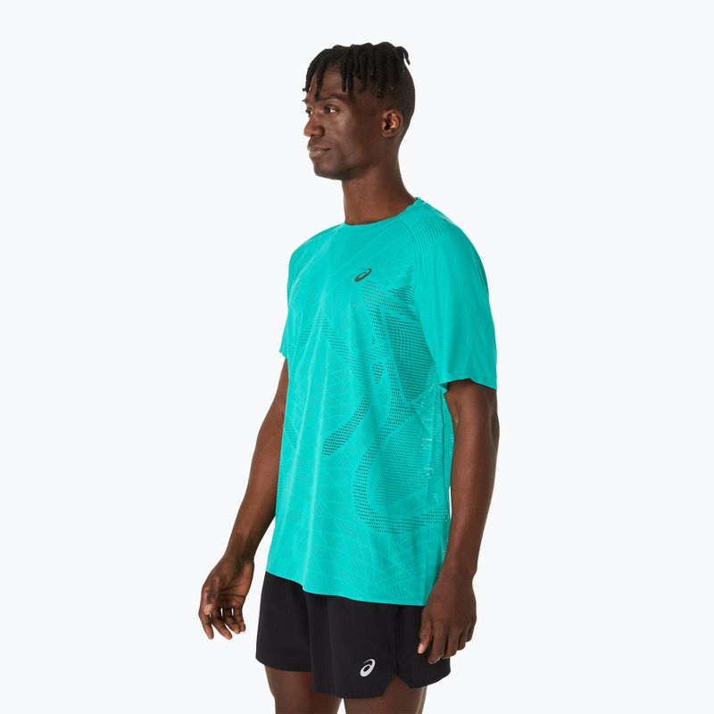 Koszulka do biegania męska ASICS Metarun SS Top wave teal 4