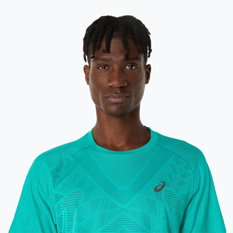 Pánské běžecké tričko ASICS Metarun SS Top wave teal 5