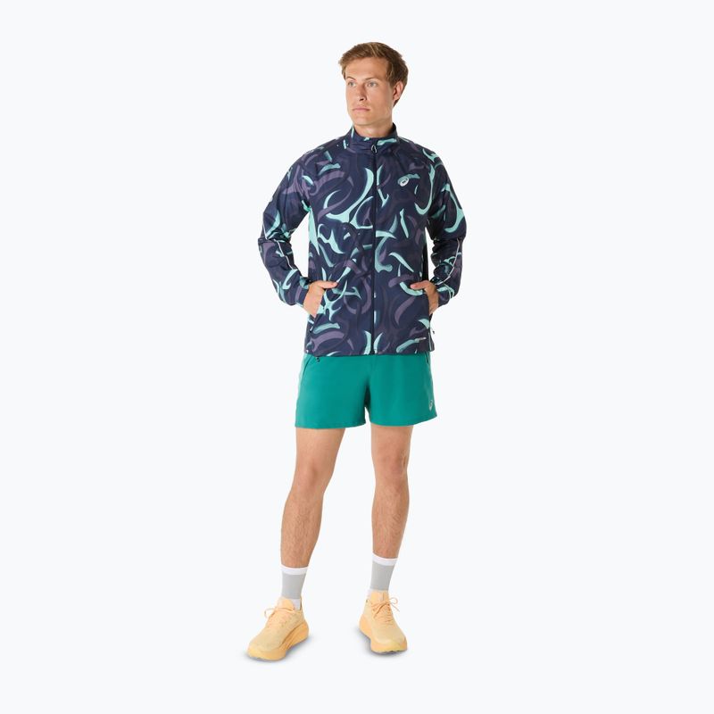 Pánská běžecká bunda ASICS Road Lite-Show Packable midnight 2