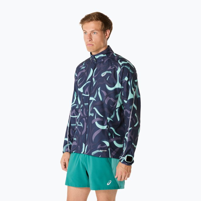 Pánská běžecká bunda ASICS Road Lite-Show Packable midnight 4