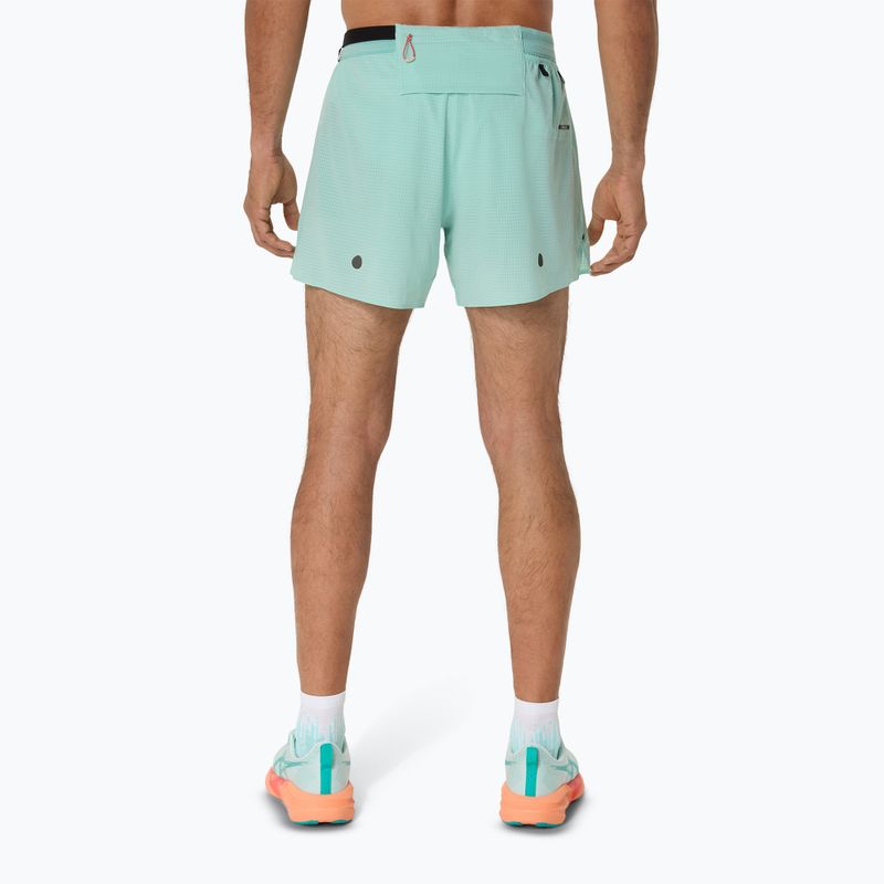 Spodenki do biegania męskie ASICS Metarun 5IN oasis green 3