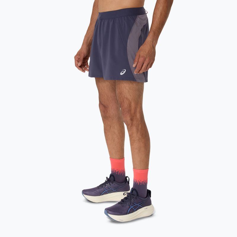 Pánské běžecké šortky ASICS Road 5IN indigo fog/lavender grey 4