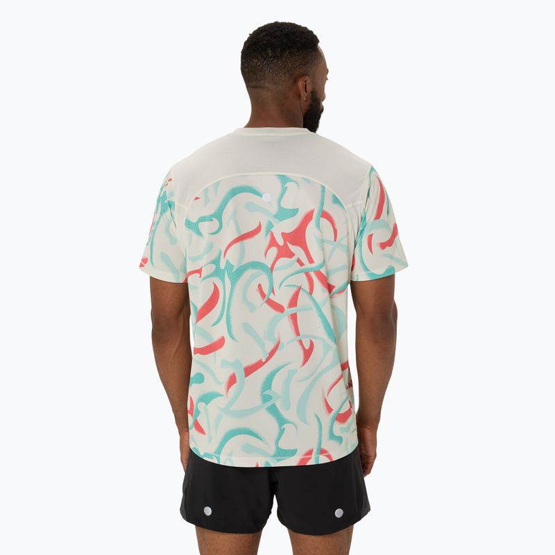 Pánské běžecké tričko ASICS Road All Over Print Top birch 2