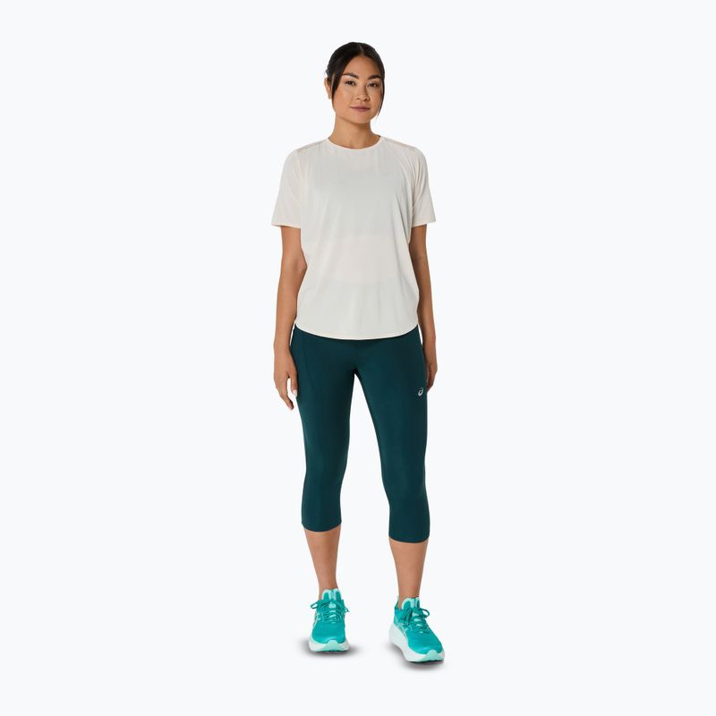 Dámské běžecké legíny ASICS High Waist Capri saxon green 2