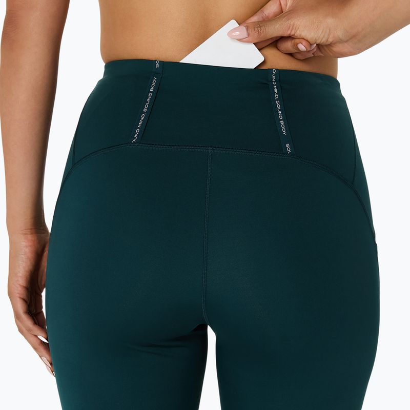 Dámské běžecké legíny ASICS High Waist Capri saxon green 8