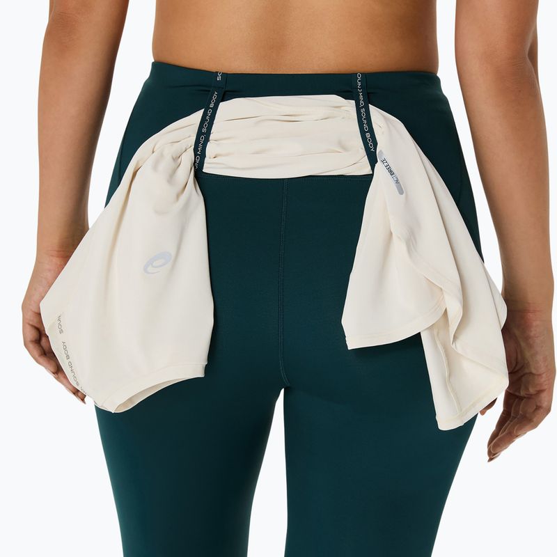 Dámské běžecké legíny ASICS High Waist Capri saxon green 9