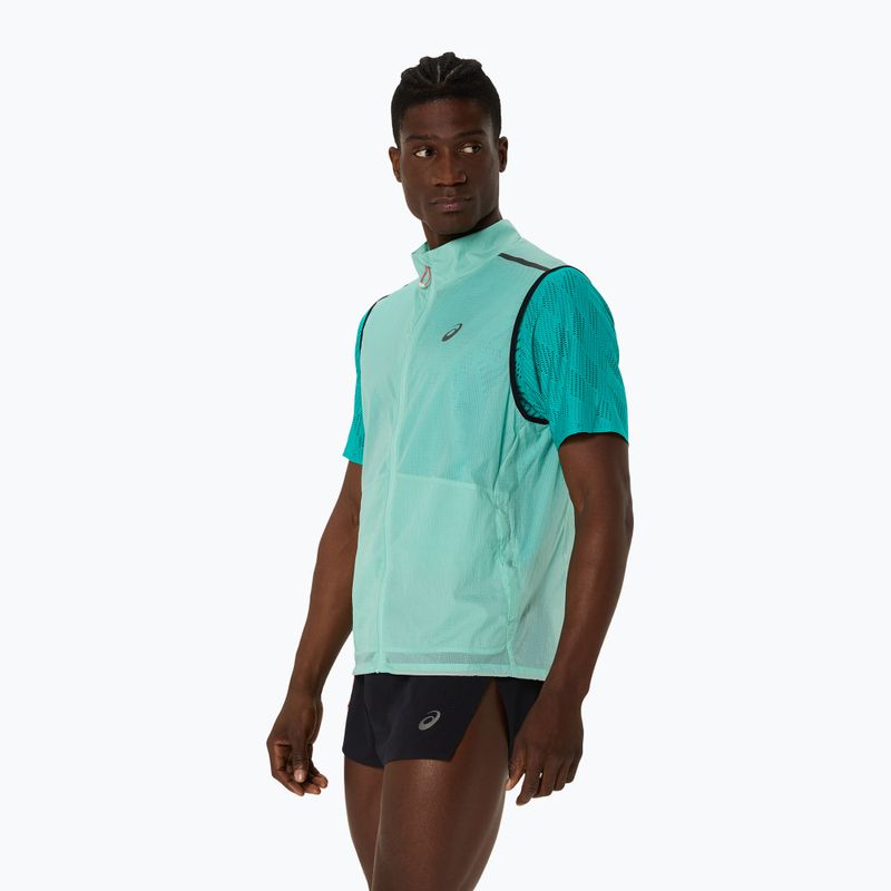 Bezrękawnik do biegania męski Asics Metarun Packable oasis green 4