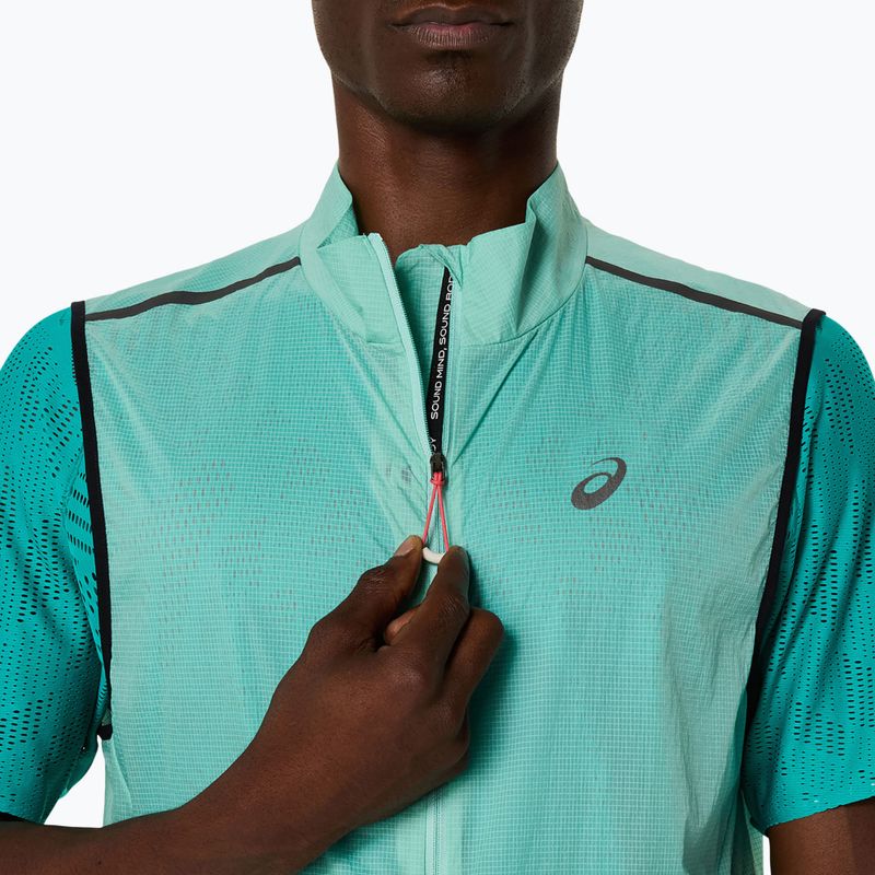 Bezrękawnik do biegania męski Asics Metarun Packable oasis green 5