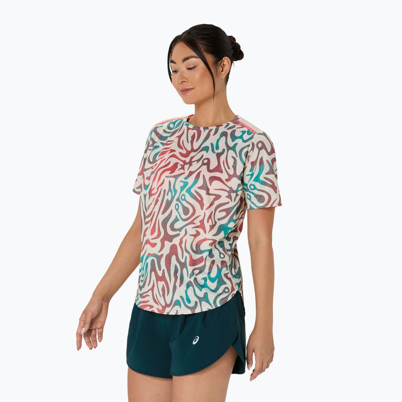 Dámské běžecké tričko ASICS Road All Over Print Top birch 4