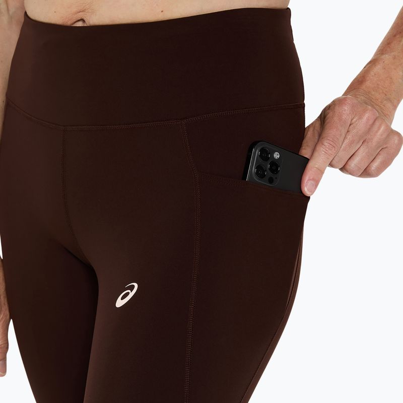 Dámské běžecké legíny ASICS Nagino Run Adjustable Tight coffee 5