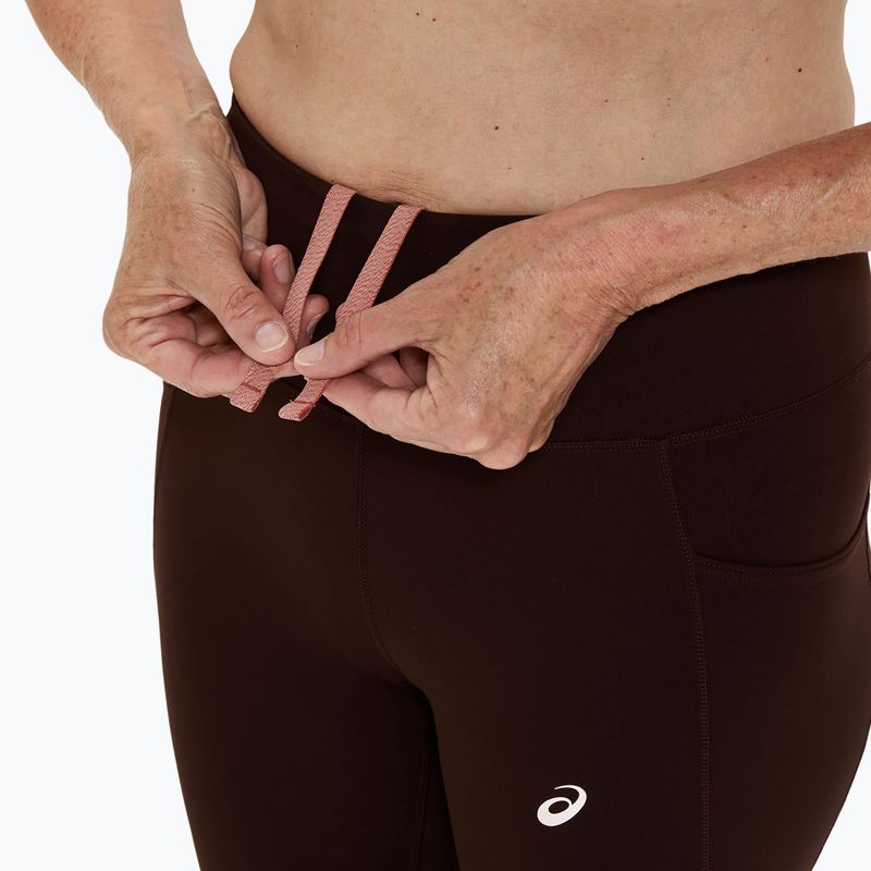 Dámské běžecké legíny ASICS Nagino Run Adjustable Tight coffee 6