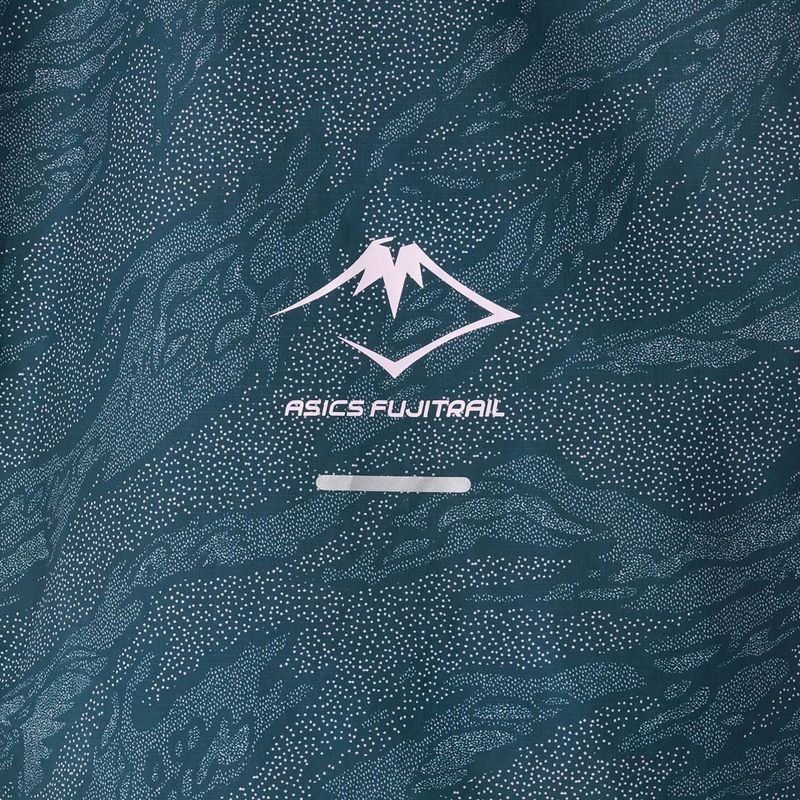 Dámská běžecká bunda ASICS Fujitrail Packable saxon green/light ube 12