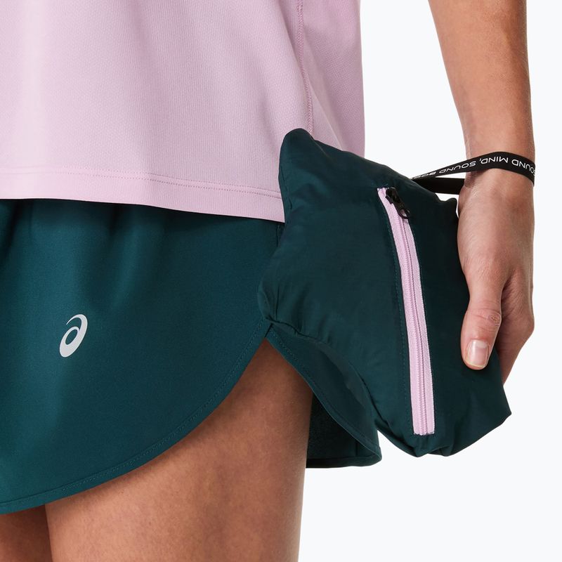 Dámská běžecká bunda ASICS Fujitrail Packable saxon green/light ube 13