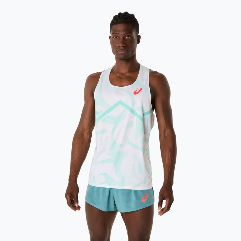 Pánské běžecké tričko ASICS Light Knit Singlet soothing sea