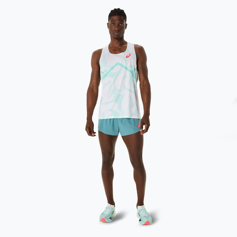 Pánské běžecké tričko ASICS Light Knit Singlet soothing sea 2