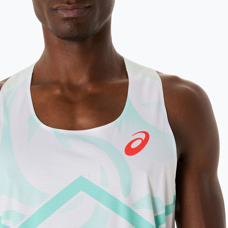 Pánské běžecké tričko ASICS Light Knit Singlet soothing sea 4