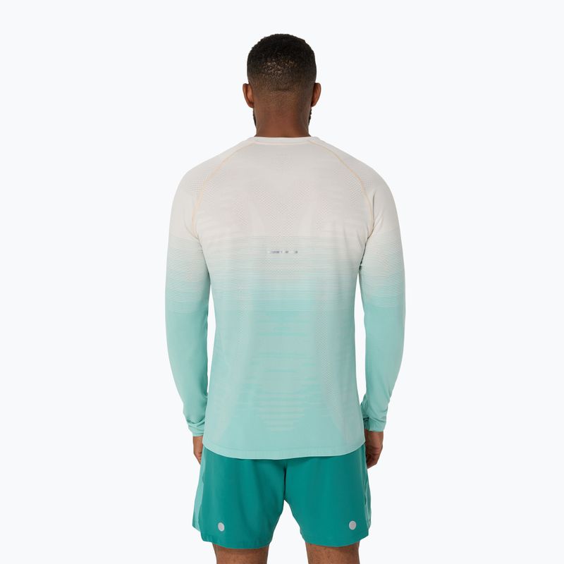 Longsleeve do biegania męski ASICS Seamless birch/oasis green 3