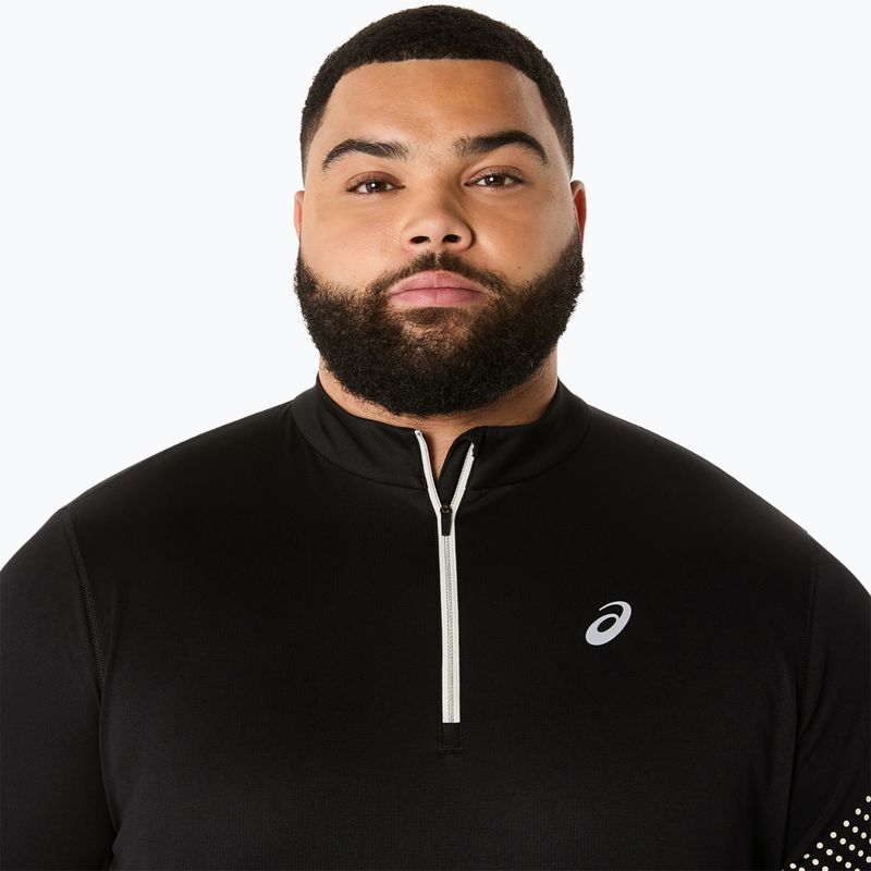Longsleeve do biegania męski ASICS Icon LS 1/2 Zip performance black 5