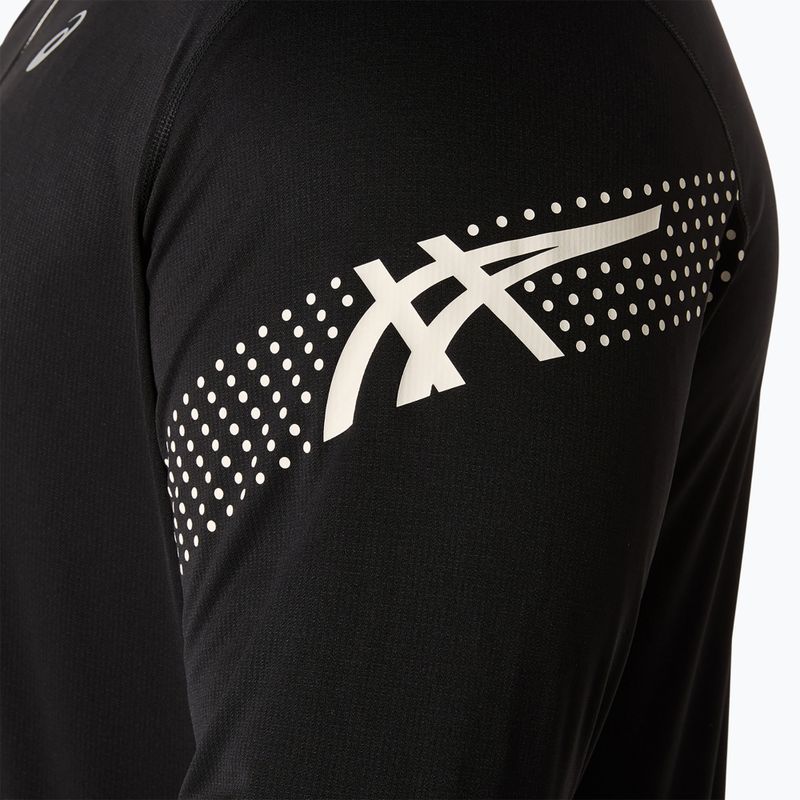 Longsleeve do biegania męski ASICS Icon LS 1/2 Zip performance black 6