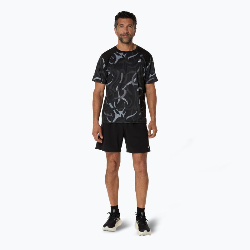 Pánské běžecké tričko ASICS Road All Over Print Top performance black 2