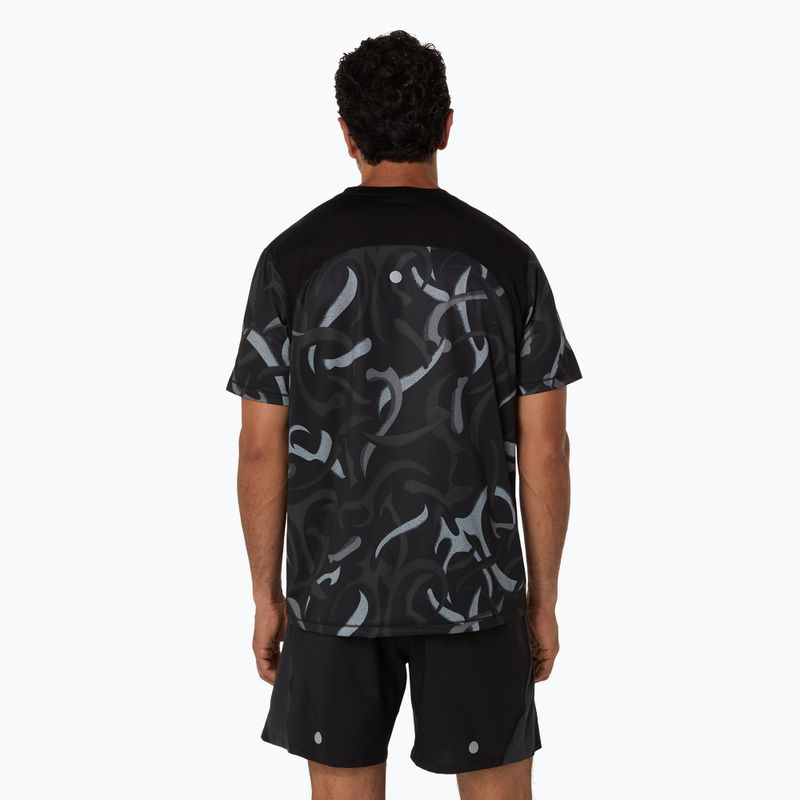 Pánské běžecké tričko ASICS Road All Over Print Top performance black 3
