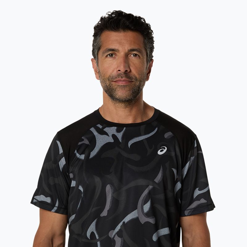 Pánské běžecké tričko ASICS Road All Over Print Top performance black 4