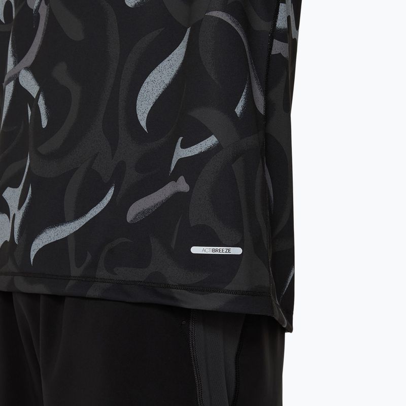 Pánské běžecké tričko ASICS Road All Over Print Top performance black 5
