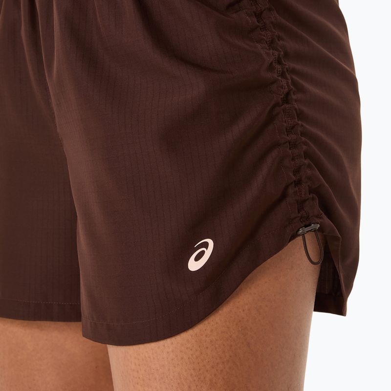 Dámské běžecké šortky ASICS Nagino Run Adjustable 4IN coffee 7
