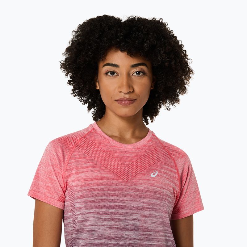 Koszulka do biegania damska ASICS Seamless coral reef/greyish purple 5